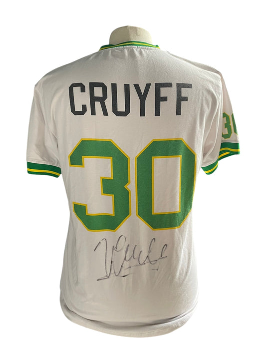 Johan Cruyff gesigneerd New York Cosmos 1977-1980 shirt met echtheidscertificaat