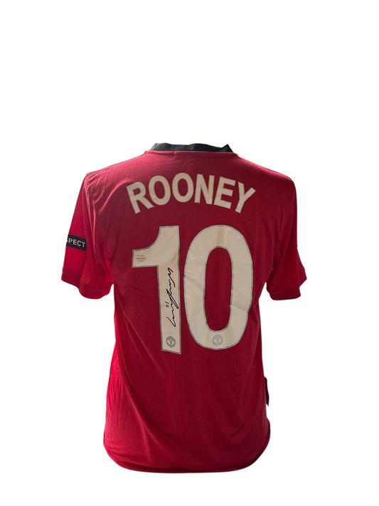 Wayne Rooney gesigneerd Manchester United 2008-2009 shirt