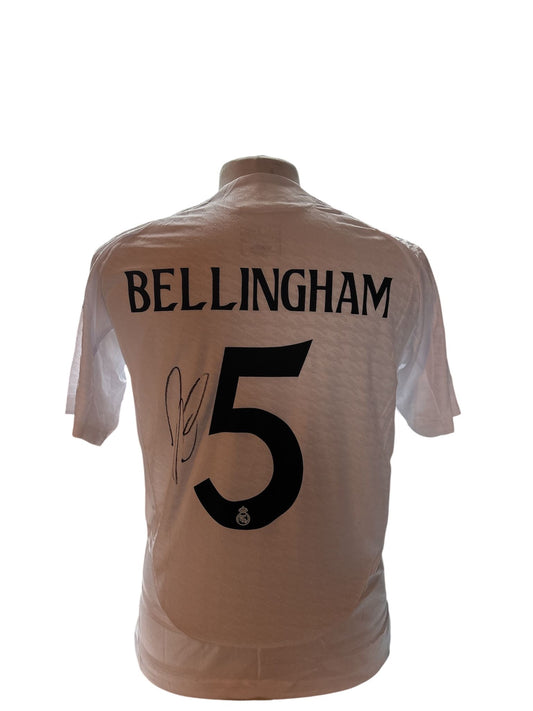 Jude Bellingham gesigneerd Real Madrid 2024-2025 shirt met echtheidscertificaat