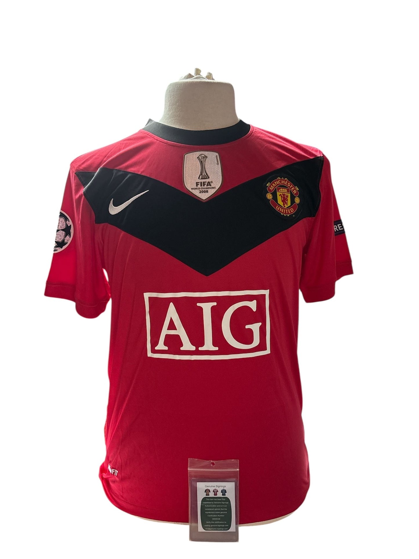 Wayne Rooney gesigneerd Manchester United 2008-2009 shirt