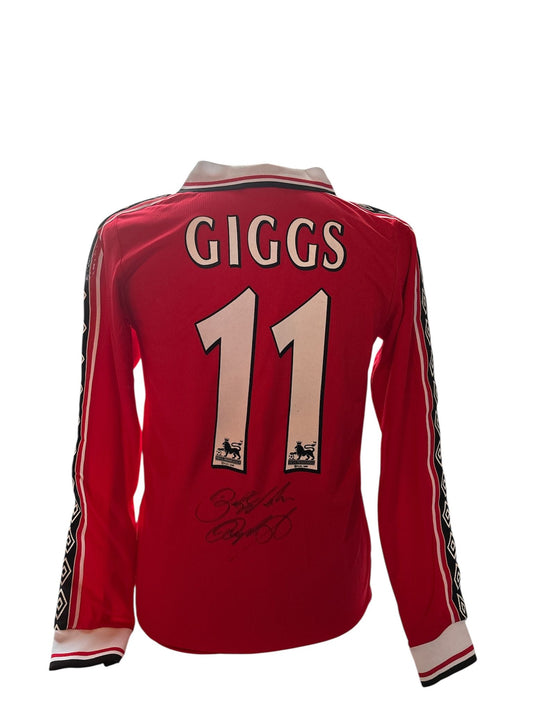 Ryan Giggs gesigneerd Manchester United 1998-1999 shirt met echtheidscertificaat