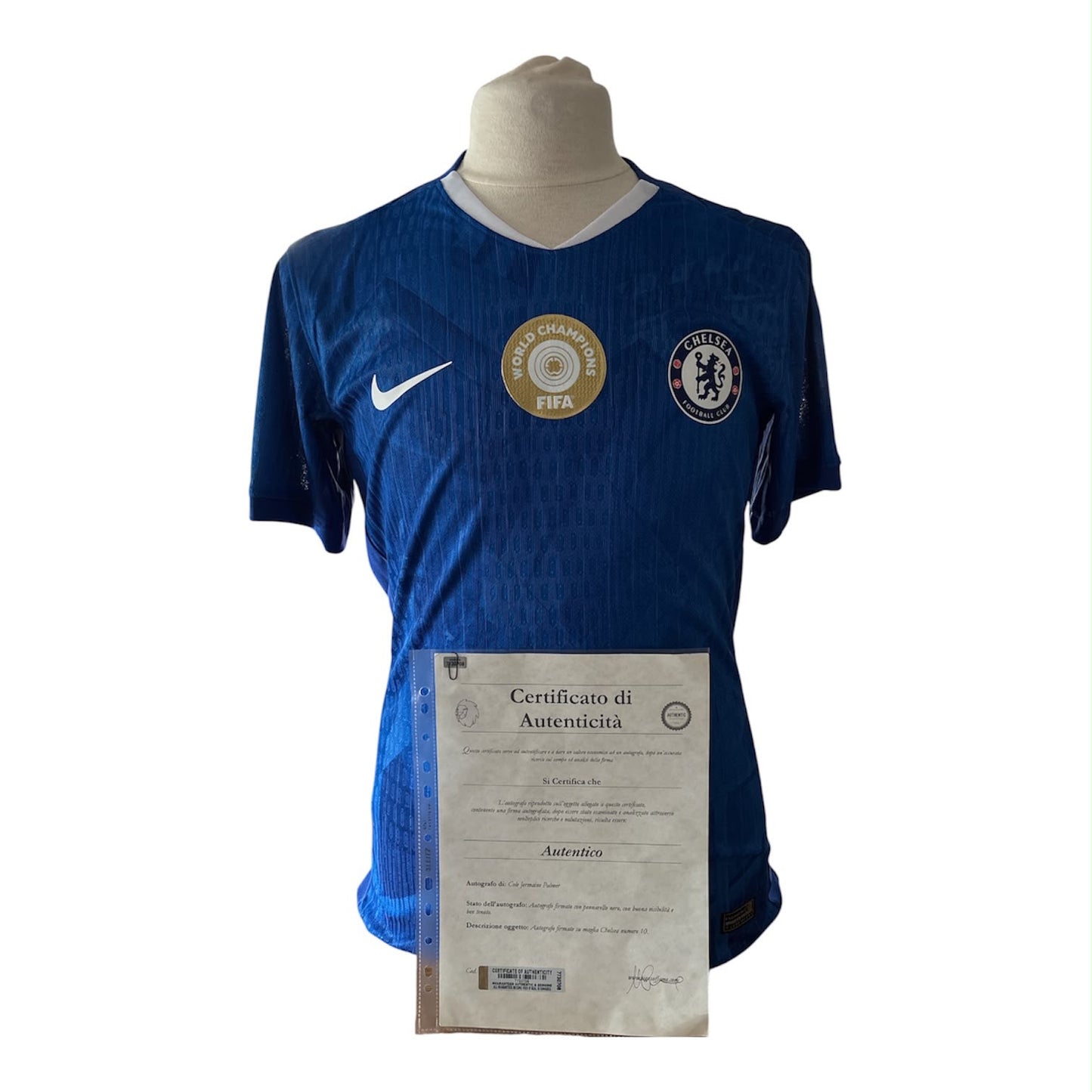 Cole Palmer gesigneerd Chelsea 2025-2026 shirt met certificaat