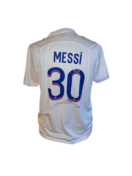 Gesigneerd Lionel Messi Paris Saint Germain 2021-2022 4e shirt met echtheidscertificaat