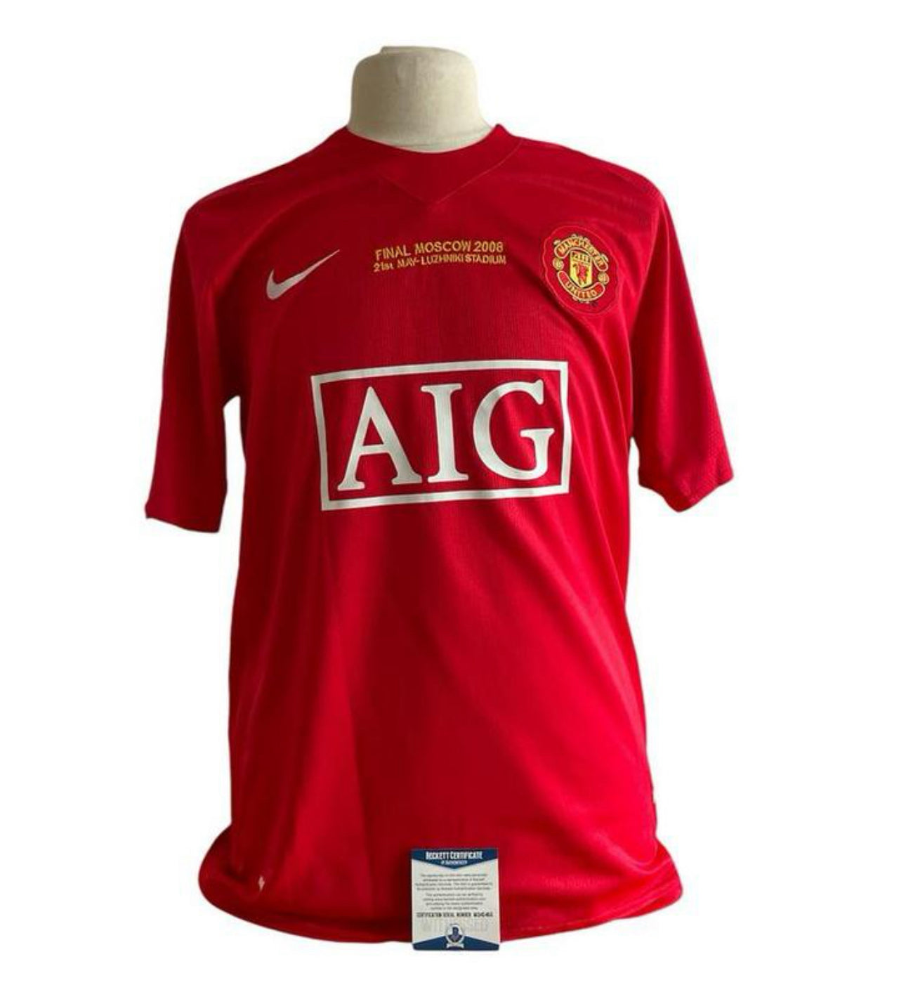 Gesigneerd Cristiano Ronaldo Manchester United 2008-2008 Finale shirt met echtheidscertificaat
