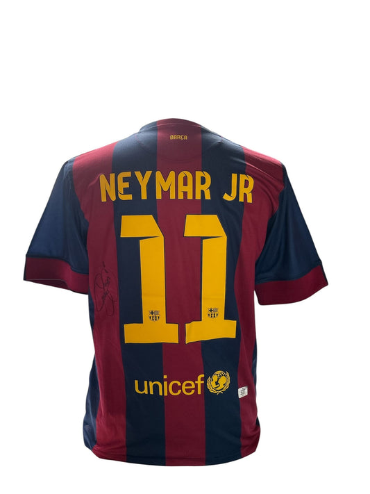 Neymar JR gesigneerd Barcelona 2014-2015 shirt met echtheidscertificaat