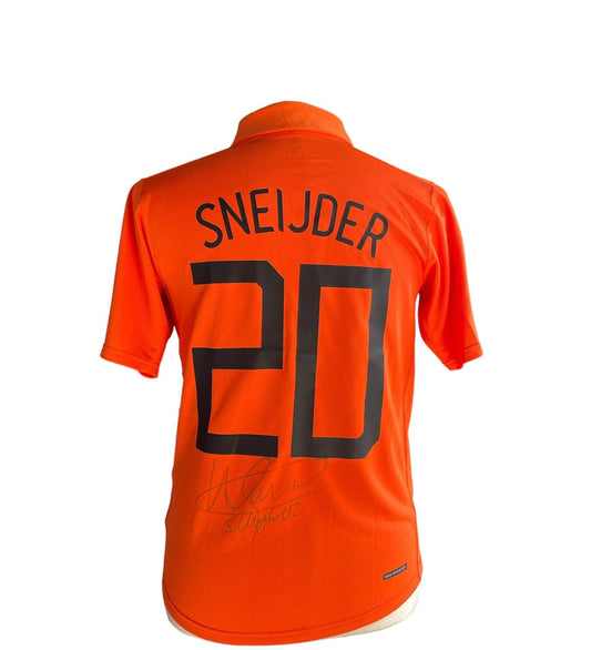 Gesigneerd Wesley Sneijder Nederlands elftal 2006-2008 shirt met echtheidscertificaat