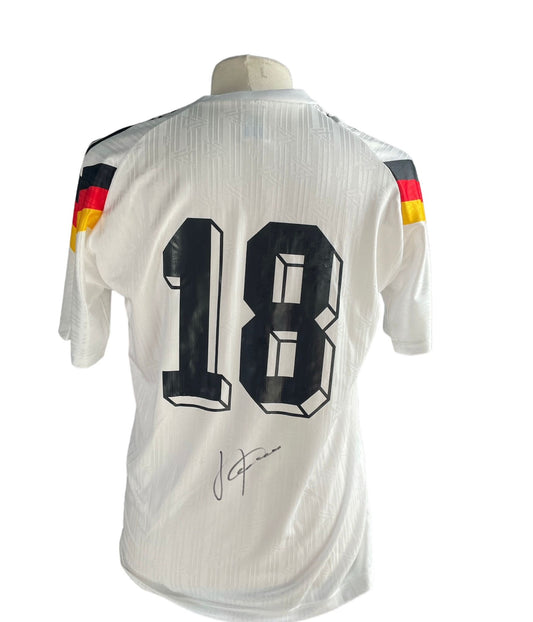Gesigneerd Jürgen Klinsmann Duitsland 1990 shirt met echtheidscertificaat