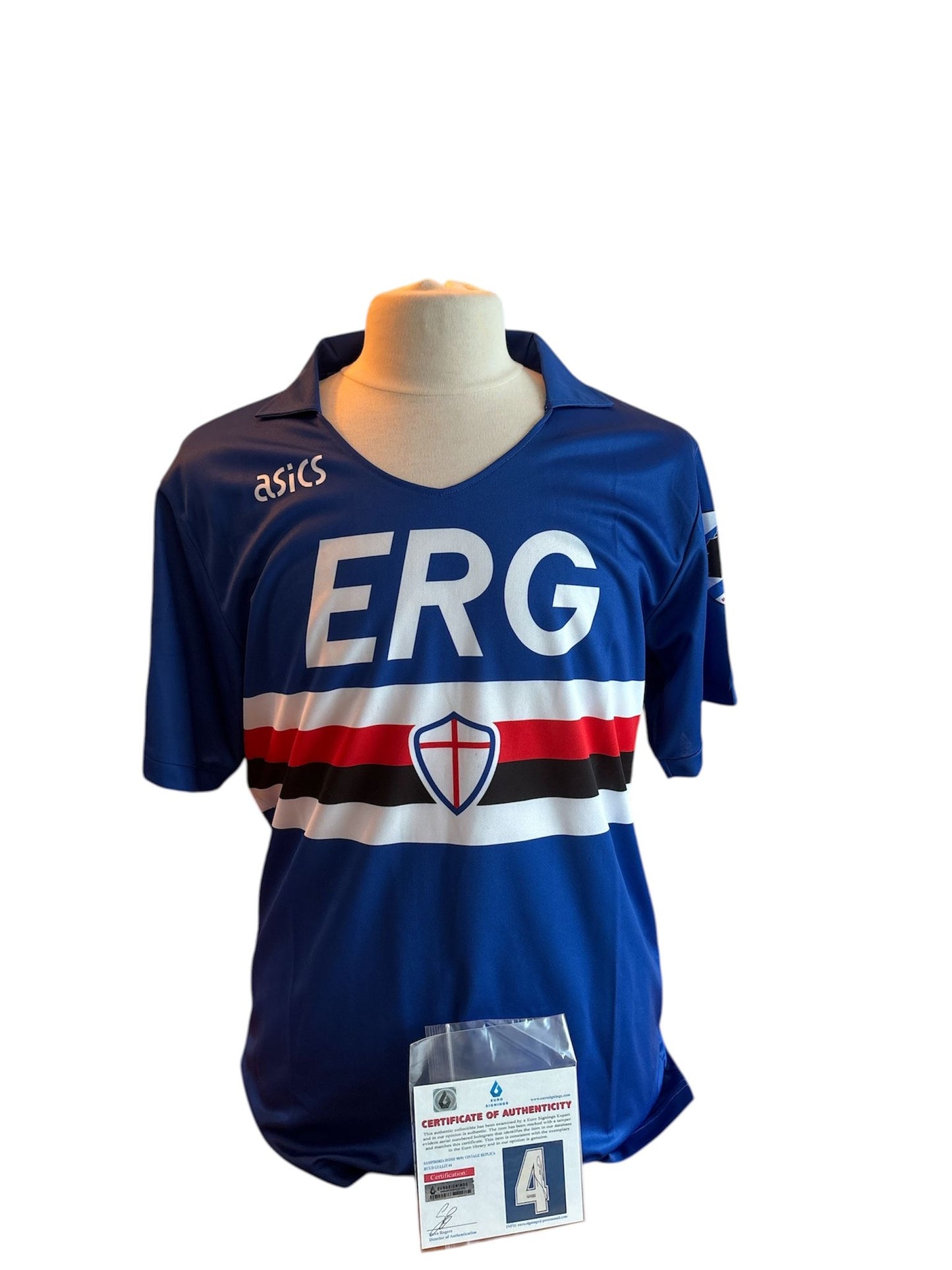 Ruud Gullit gesigneerd Sampdoria 1994-1995 shirt