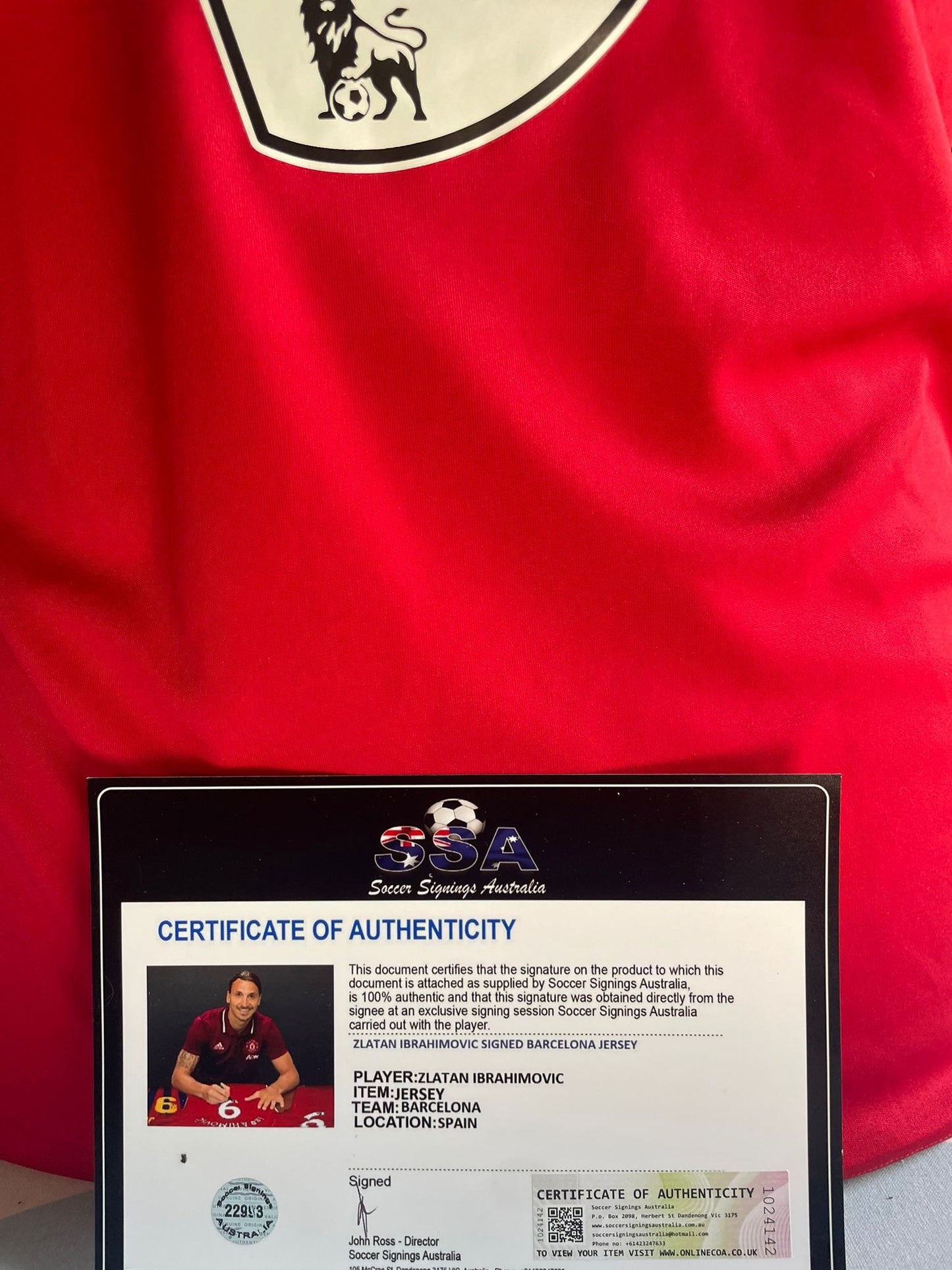 Gesigneerd Zlatan Ibrahimović Manchester United 2016-2017 shirt met echtheidscertificaat