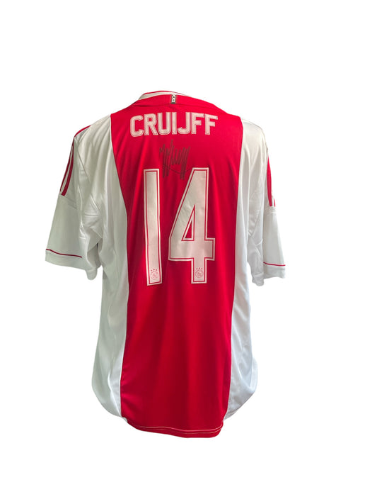 Johan Cruijff gesigneerd Ajax 2014-2015 shirt met certificaat