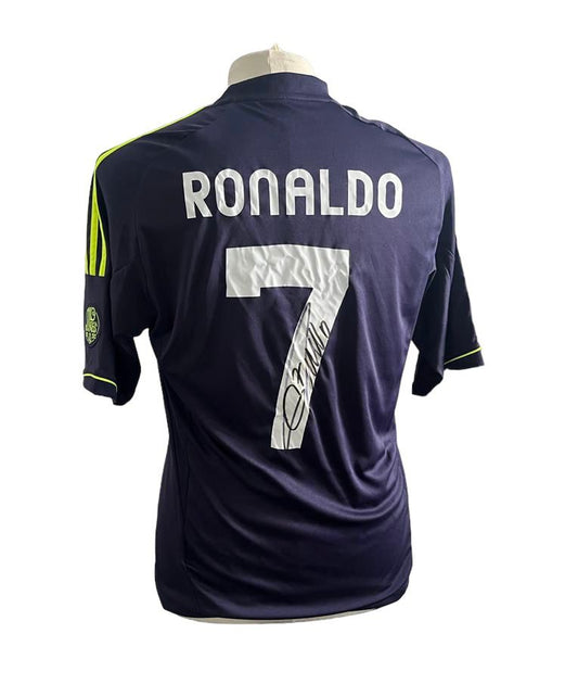 Cristiano Ronaldo gesigneerd Real Madrid 2012/2013 uitshirt met certificaat