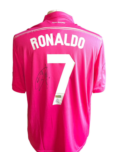 Cristiano Ronaldo gesigneerd Real Madrid 2014-2015 shirt met certificaat