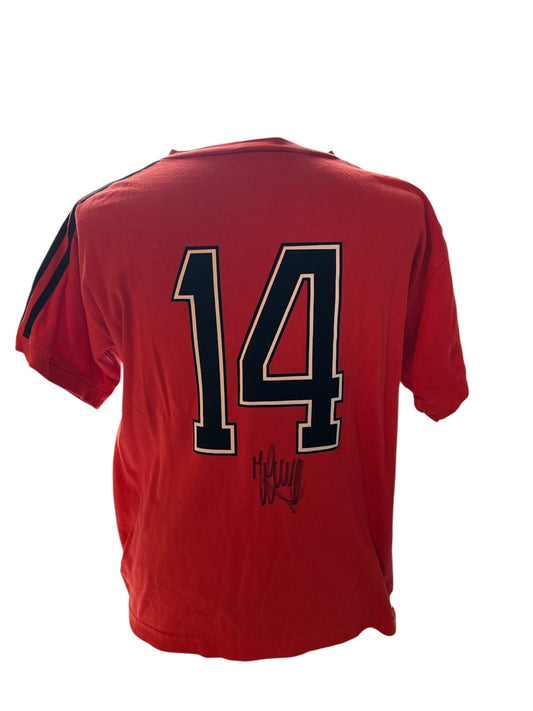 Johan Cruijff gesigneerd Nederlands Elftal 1974 shirt met echtheidscertificaat