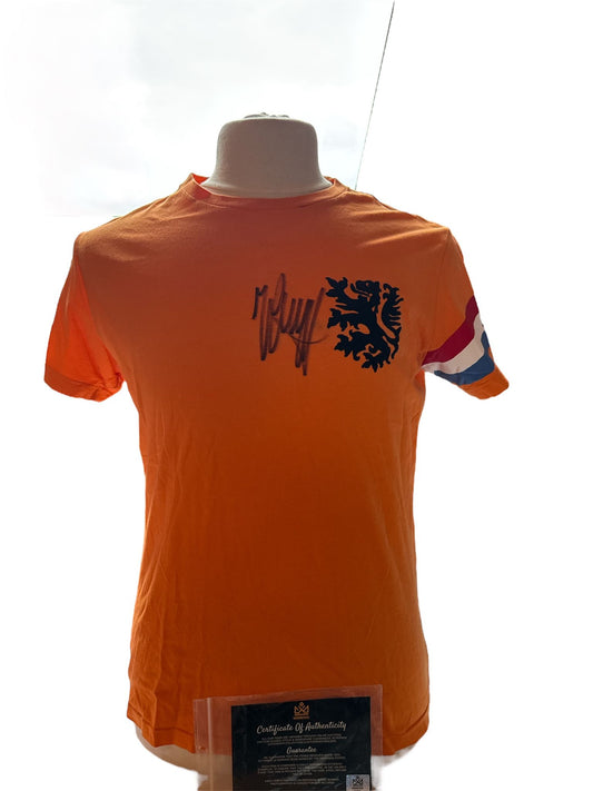 Johan Cruijff gesigneerd Nederlands elftal 1978 shirt met echtheidscertificaat