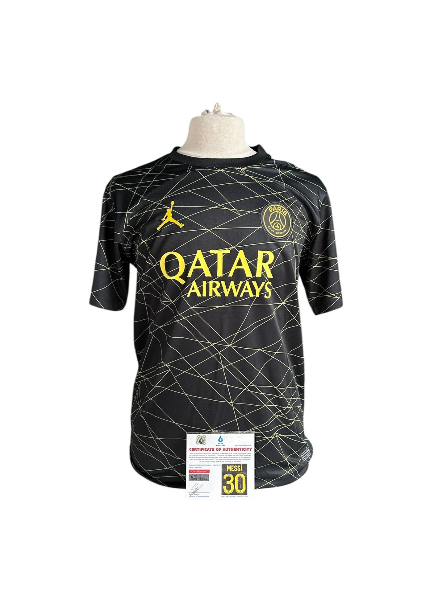 Gesigneerd Lionel Messi Paris Saint Germain 2022-2023 4e shirt met echtheidscertificaat
