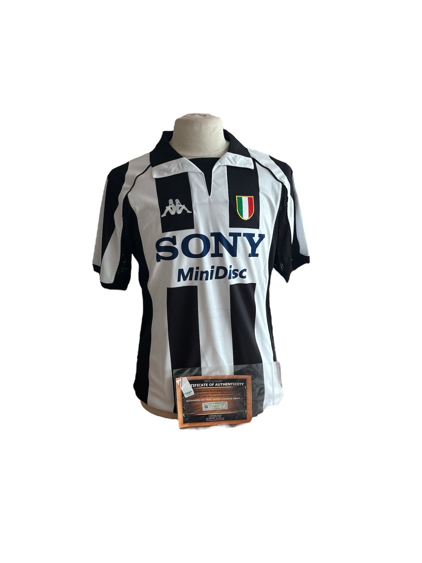 Del Piero gesigneerd Juventus 1997-1998 shirt met echtheidscertificaat