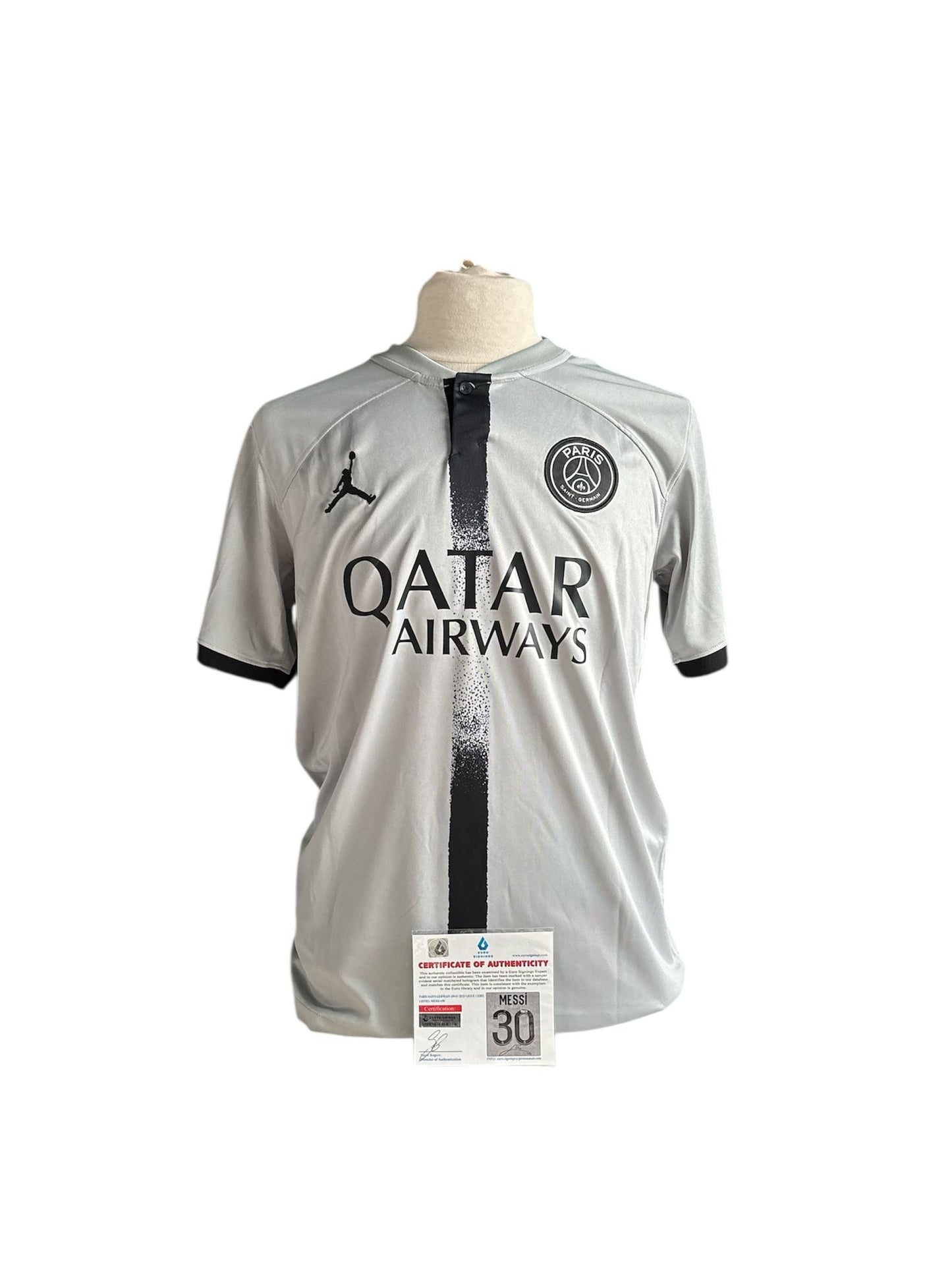 Lionel Messi gesigneerd Paris Saint Germain third kit 2022-2023 shirt met echtheidscertificaat
