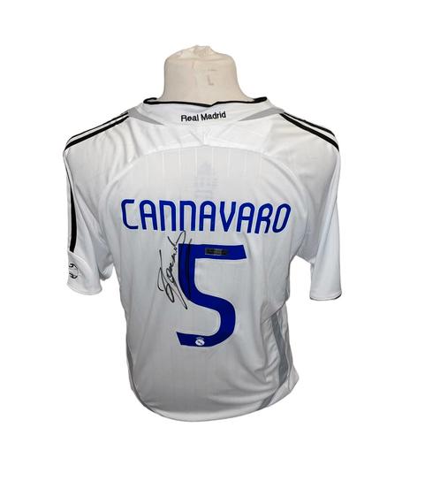 Fabio Cannavaro gesigneerd Real Madrid 2006-2007 shirt met certificaat