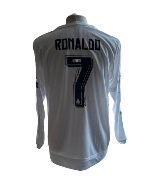 Cristiano Ronaldo gesigneerd Real Madrid 2015-2016 Champions League finale shirt met echtheidscertificaat