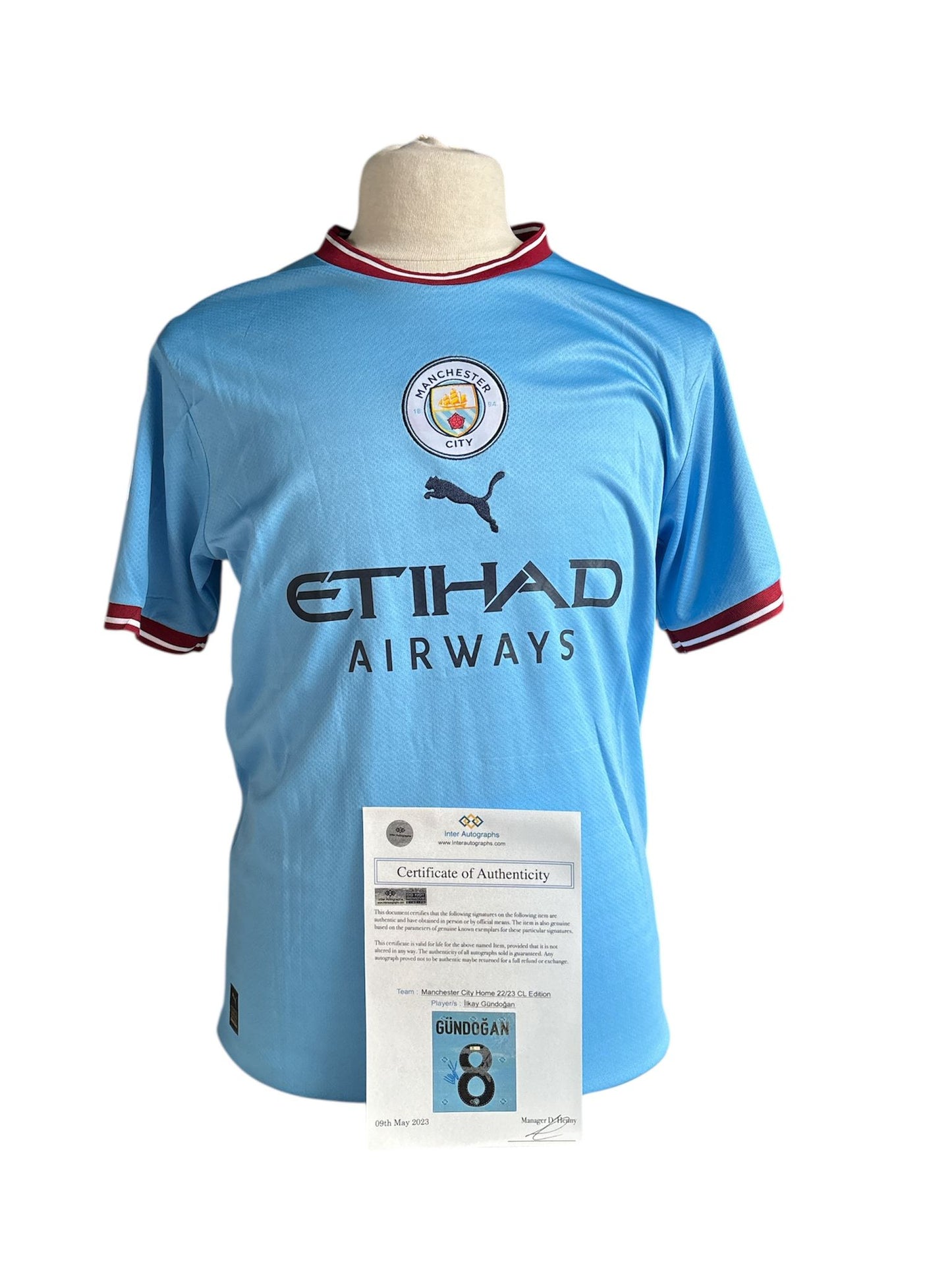 İlkay Gündoğan gesigneerd Manchester City 2022-2023 shirt met certificaat