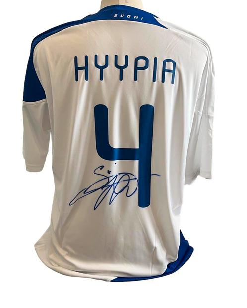 Hyppia gesigneerd Finland 2010-2011 gesigneerd thuisshirt