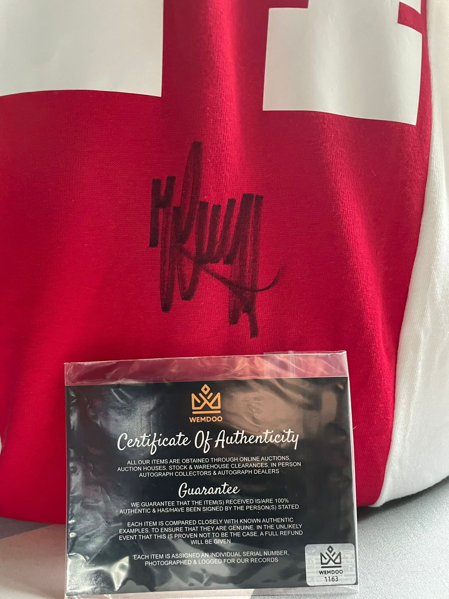 Johan Cruyff gesigneerd Ajax shirt met echtheidscertificaat