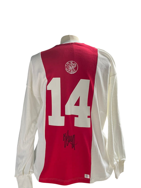Johan Cruyff gesigneerd Ajax shirt met echtheidscertificaat