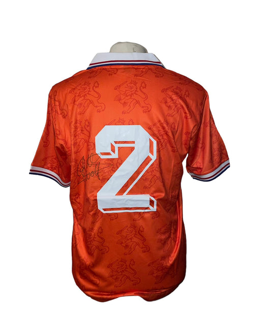 John de Wolf gesigneerd Nederlands Elftal 1992-1994 shirt met foto/videobewijs.