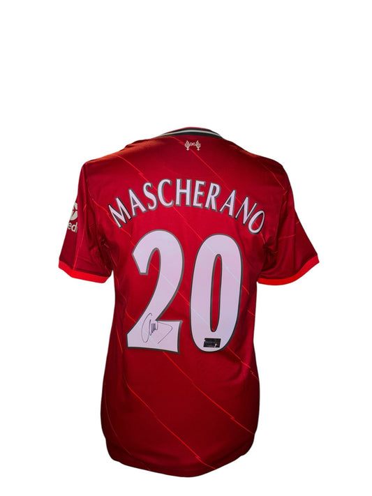 Javier Mascherano gesigneerd Liverpool 2021-2022 shirt met echtheidscertificaat