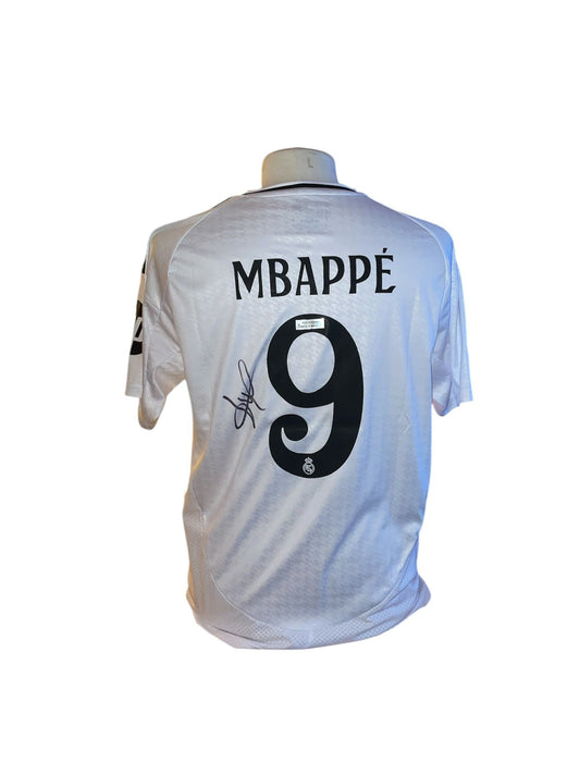 Kylian Mbappé gesigneerd Real Madrid 2024-2025 met certficaat