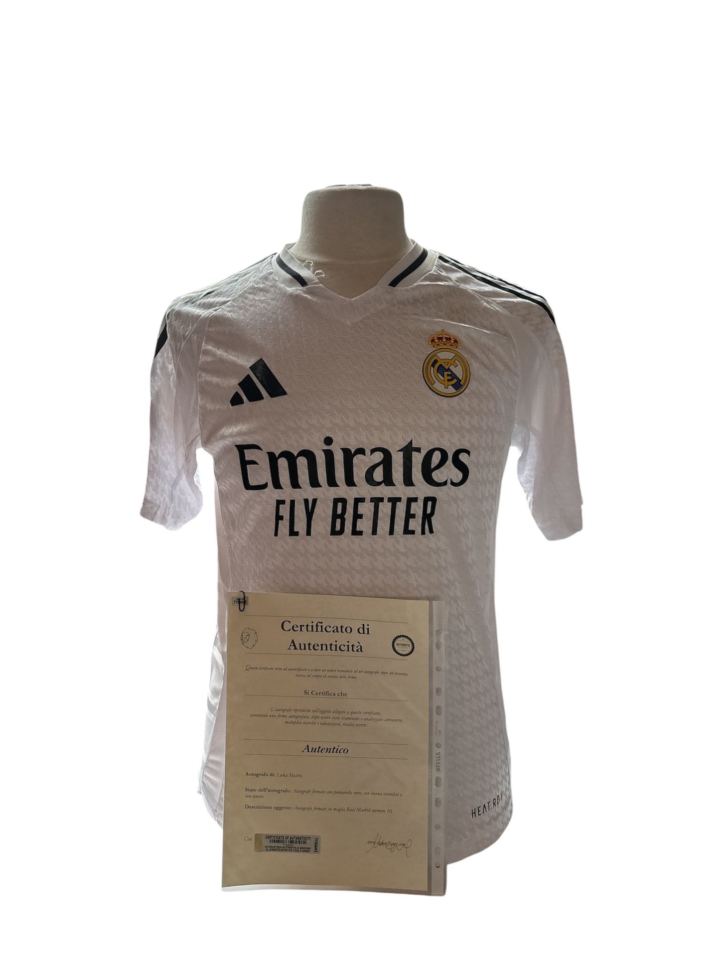 Luka Modric gesigneerd Real Madrid 2024-2025 shirt met echtheidscertificaat