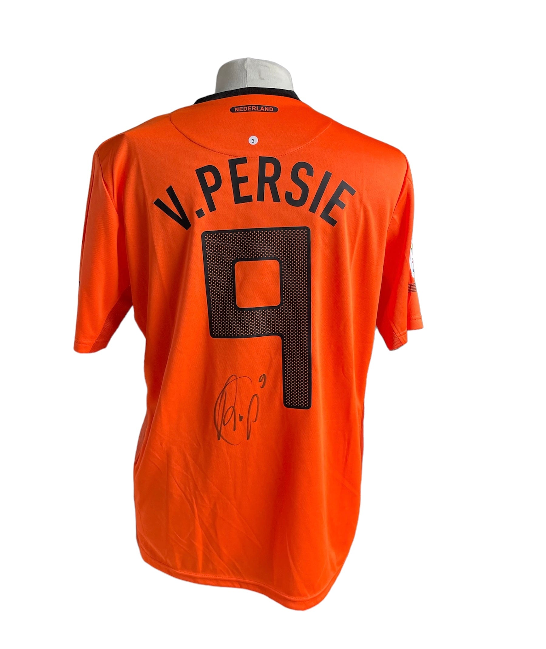 Robin van Persie gesigneerd Nederlands Elftal 2010 shirt met fotobewijs