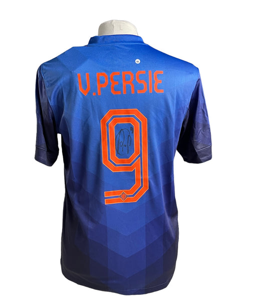 Robin van Persie gesigneerd Nederlands Elftal 2014 shirt met fotobewijs