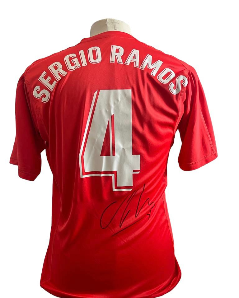 Sergio Ramos signed Real Madrid 18/19 away shirt with certificate of authenticity
