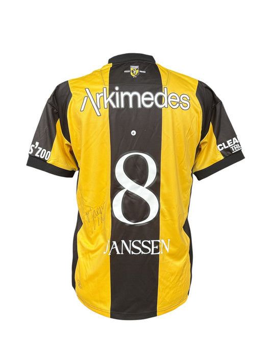 Theo Janssen gesigneerd Vitesse 2024-2025 shirt met fotobewijs