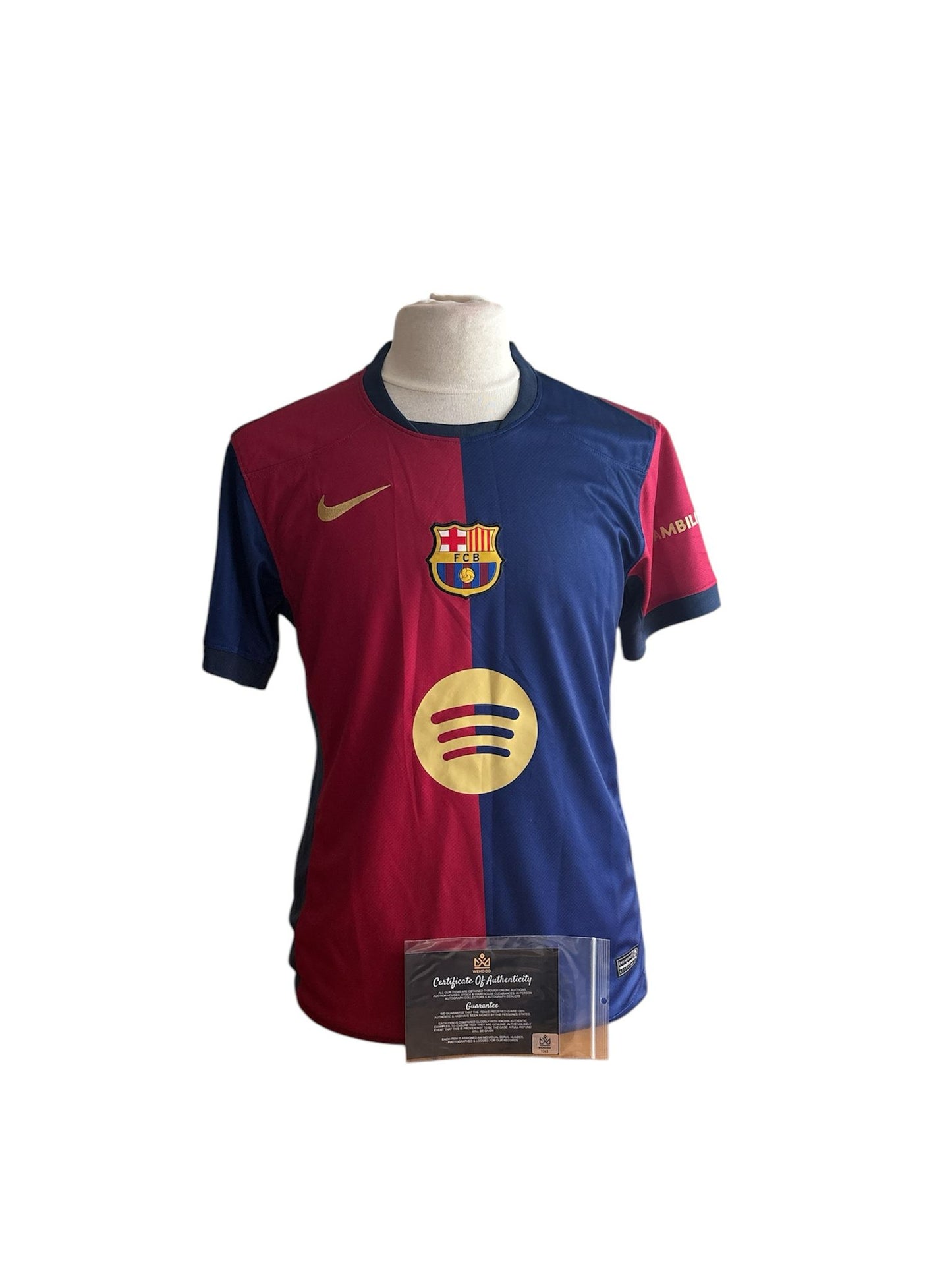 Lamine Yamal gesigneerd FC Barcelona 2024-2025 shirt met echtheidscertificaat