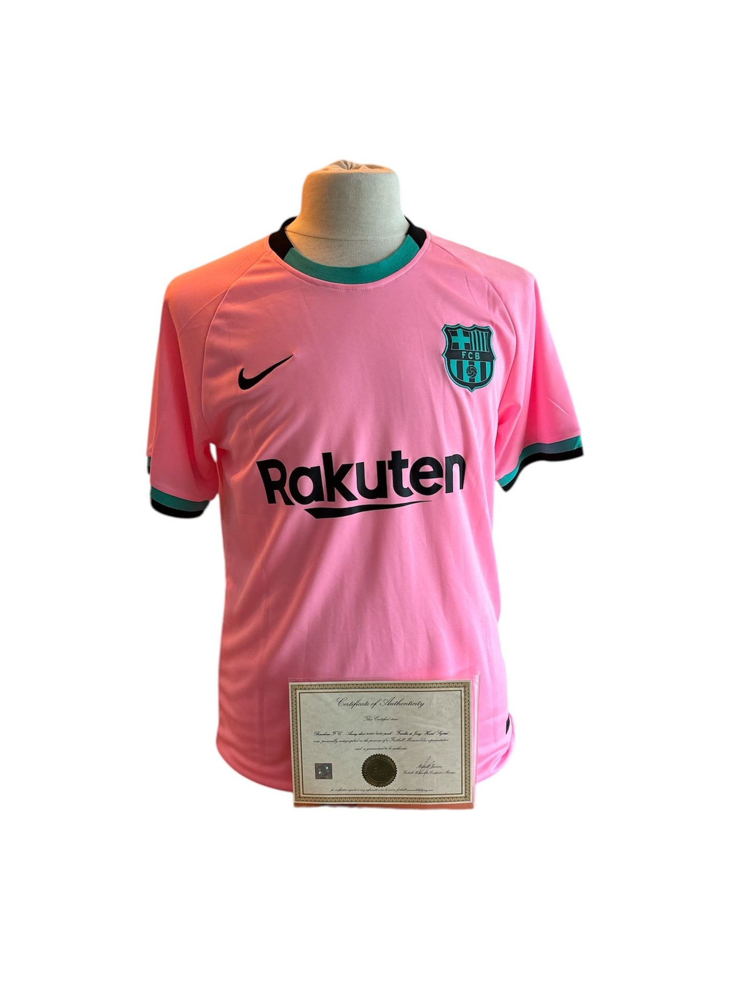 Frenkie de Jong signed FC Barcelona 2020-2021 away shirt with certificate of authenticity
