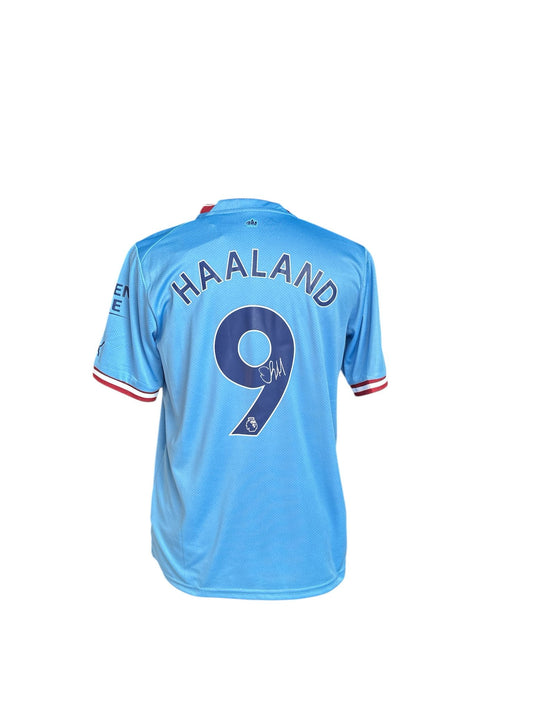 Erling Haaland gesigneerd Manchester City 2022-2023 shirt met echtheidscertificaat