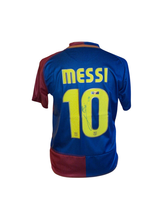 Lionel Messi gesigneerd FC Barcelona 2008-2009 shirt met certificaat