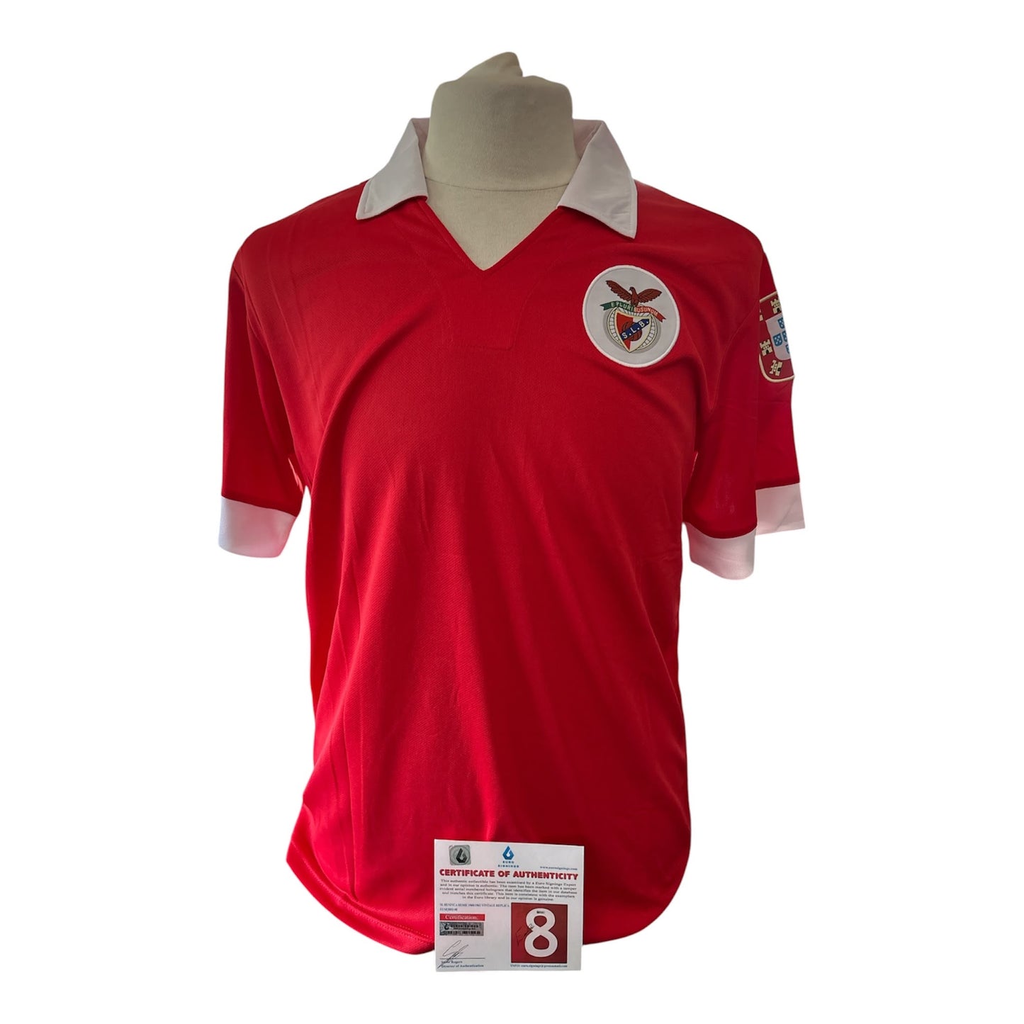 Eusébio gesigneerd Benfica 1960-1961 shirt met certificaat