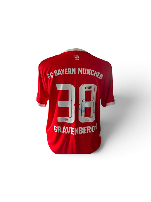 Ryan Gravenberch gesigneerd Bayern München 2022-2023 shirt met certificaat