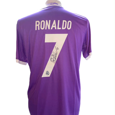 Cristiano Ronaldo gesigneerd Real Madrid Champions League finale 2017 shirt met certificaat
