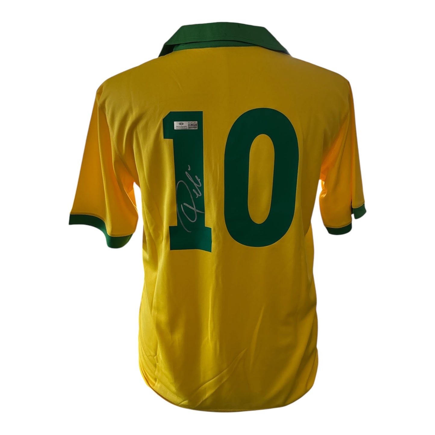 Pelé gesigneerd Brazilië retro thuisshirt met certificaat