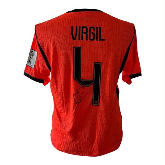 Virgil van Dijk gesigneerd Nederland WK 2026 shirt met certificaat