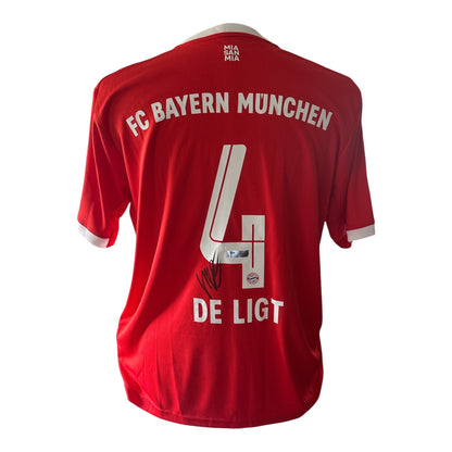 Matthijs de Ligt gesigneerd Bayern München 2022-2023 shirt met certificaat