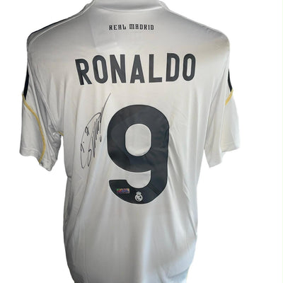 Cristiano Ronaldo gesigneerd Real Madrid 2009-2010 shirt met certificaat