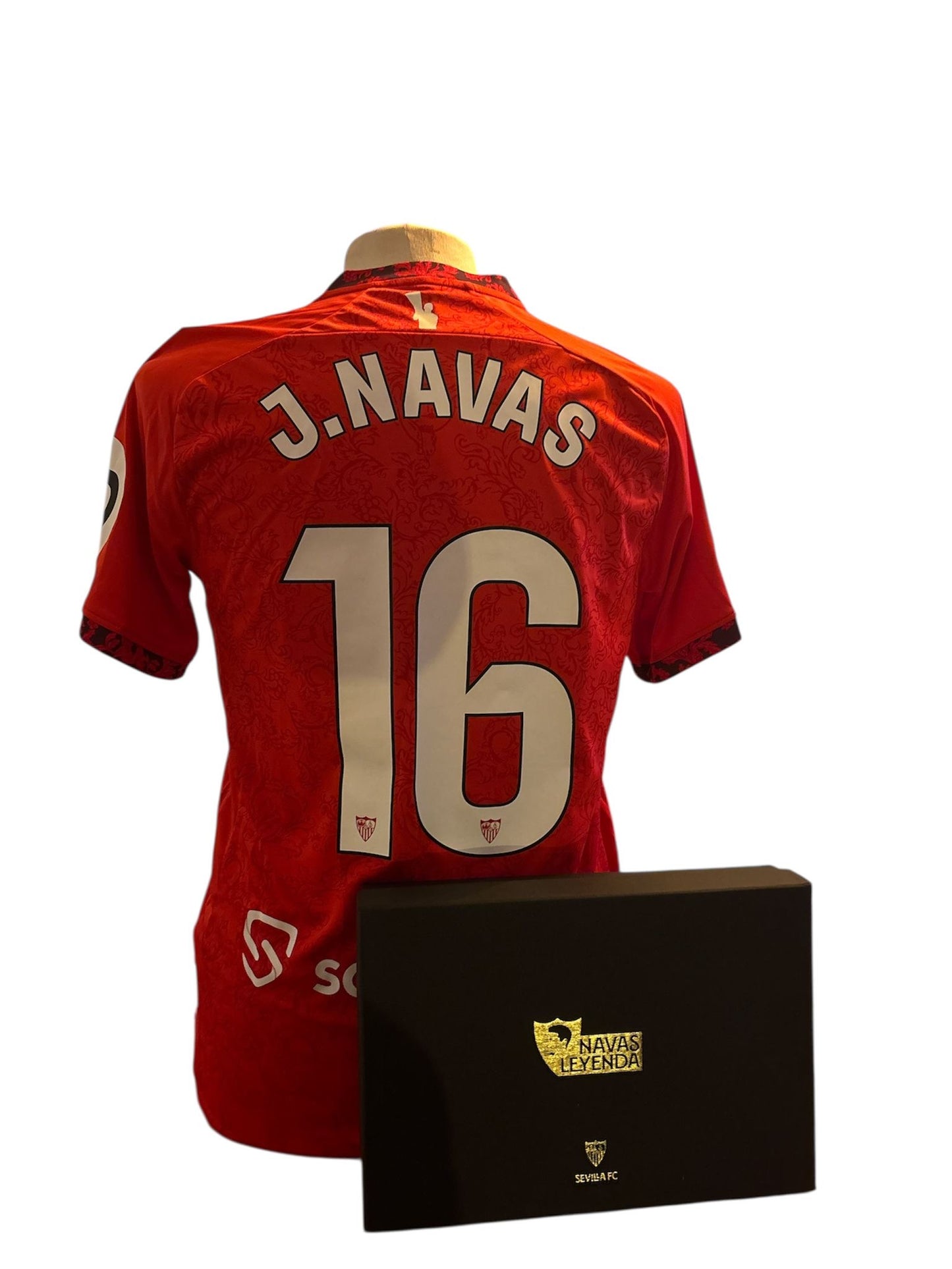 Jesús Navas Sevilla afscheidsshirt 2023-2024 met echtheidscertificaat