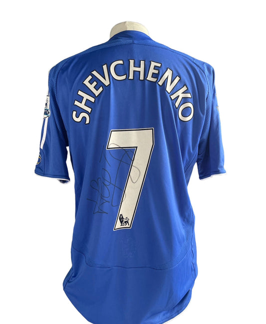 Gesigneerd Andrij Sjevtsjenko Chelsea 2006-2007 shirt met echtheidscertificaat