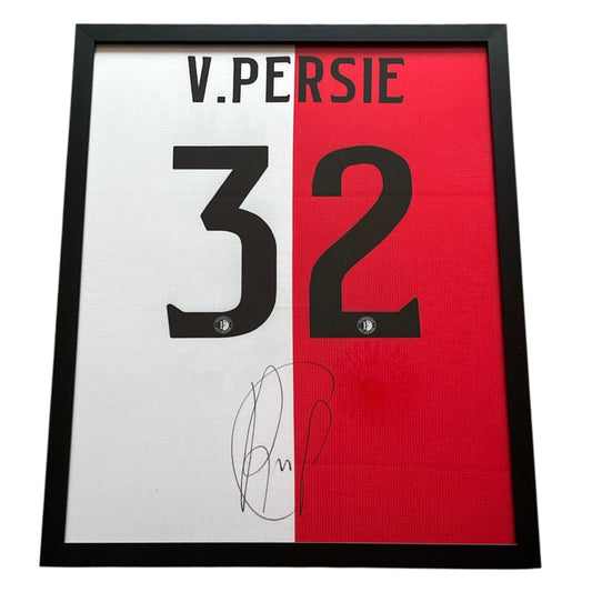 Robin van Persie gesigneerd en ingelijst Feyenoord 2018-2019 shirt met fotobewijs
