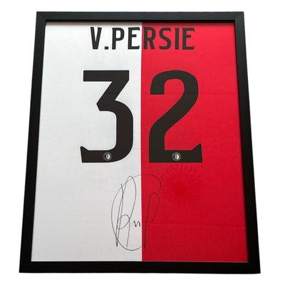 Robin van Persie gesigneerd en ingelijst Feyenoord 2018-2019 shirt met fotobewijs